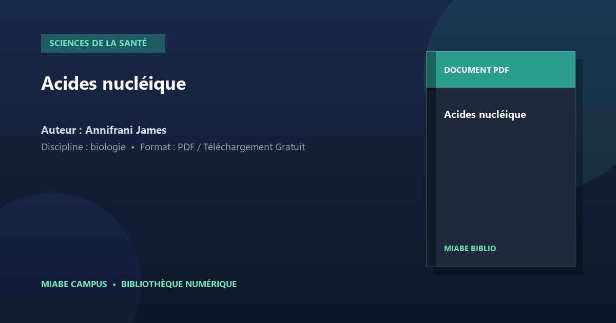 Aperçu de la page de garde